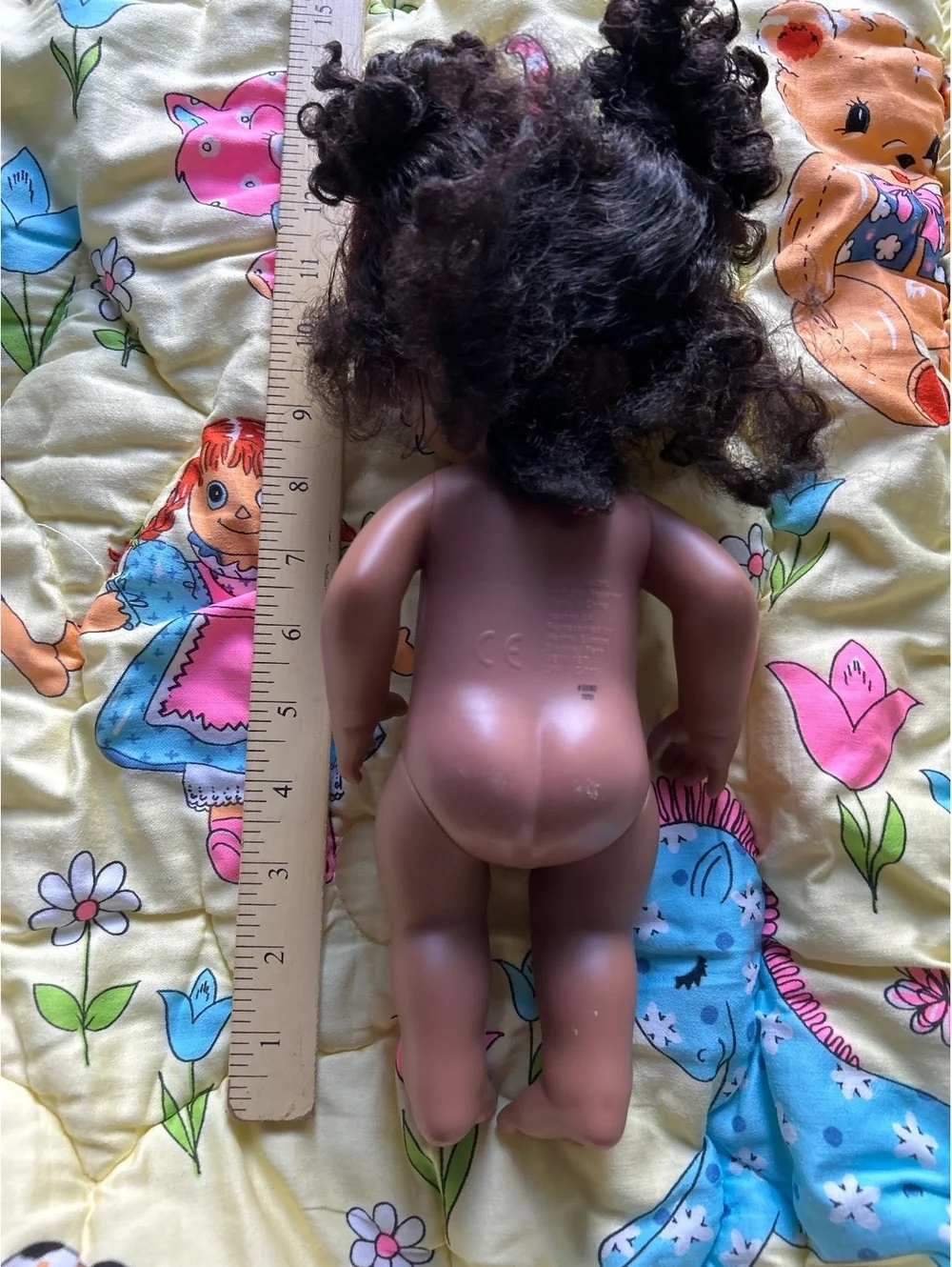 Hasbro baby alive  2017 Brown Curly Hair Baby Doll 12 Inch